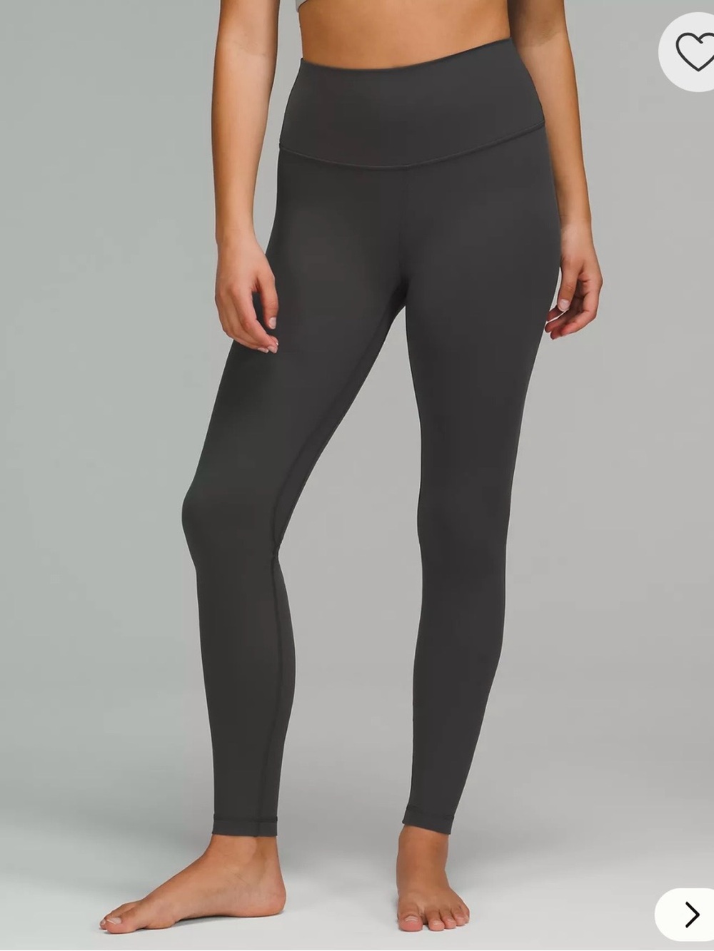 lululemon Align High-Rise Leggings Pant 28" In Graphite Grey Size 4 WORN ONCE